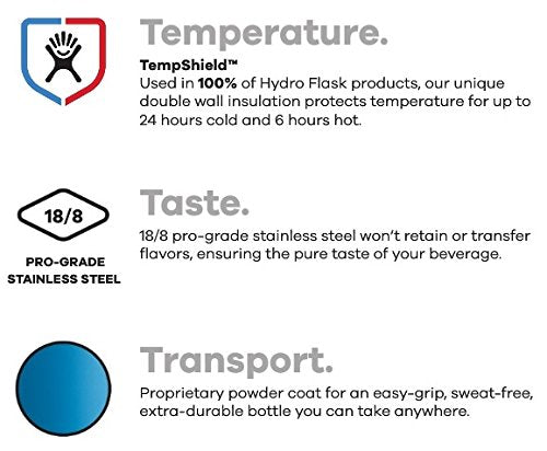 Hydro Flask Water Bottle - Stainless Steel & Vacuum Insulated