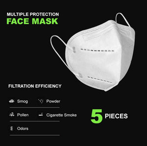 PROTECTIVE ADULT GENERAL USE FACE MASK 5PCS/PACK