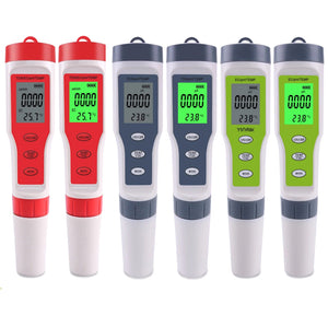 New TDS PH Meter PH/TDS/EC/Temperature Digital Water Quality Monitor Tester for Pools Drinking Water