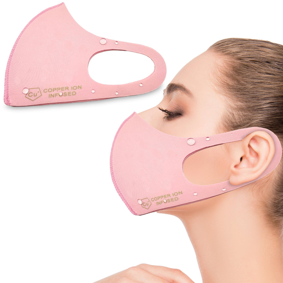 Copper Ion Infused Washable Reusable Cloth Face Mask