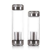 Stainless Steel Capped Tea Infuser glass bottle tea with infuser Bottle tea infuser pot