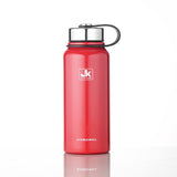 Large Capacity Stainless Steel Thermos Flask Outdoor Portable Sports Thermos Vacuum Water Bottle With Handle